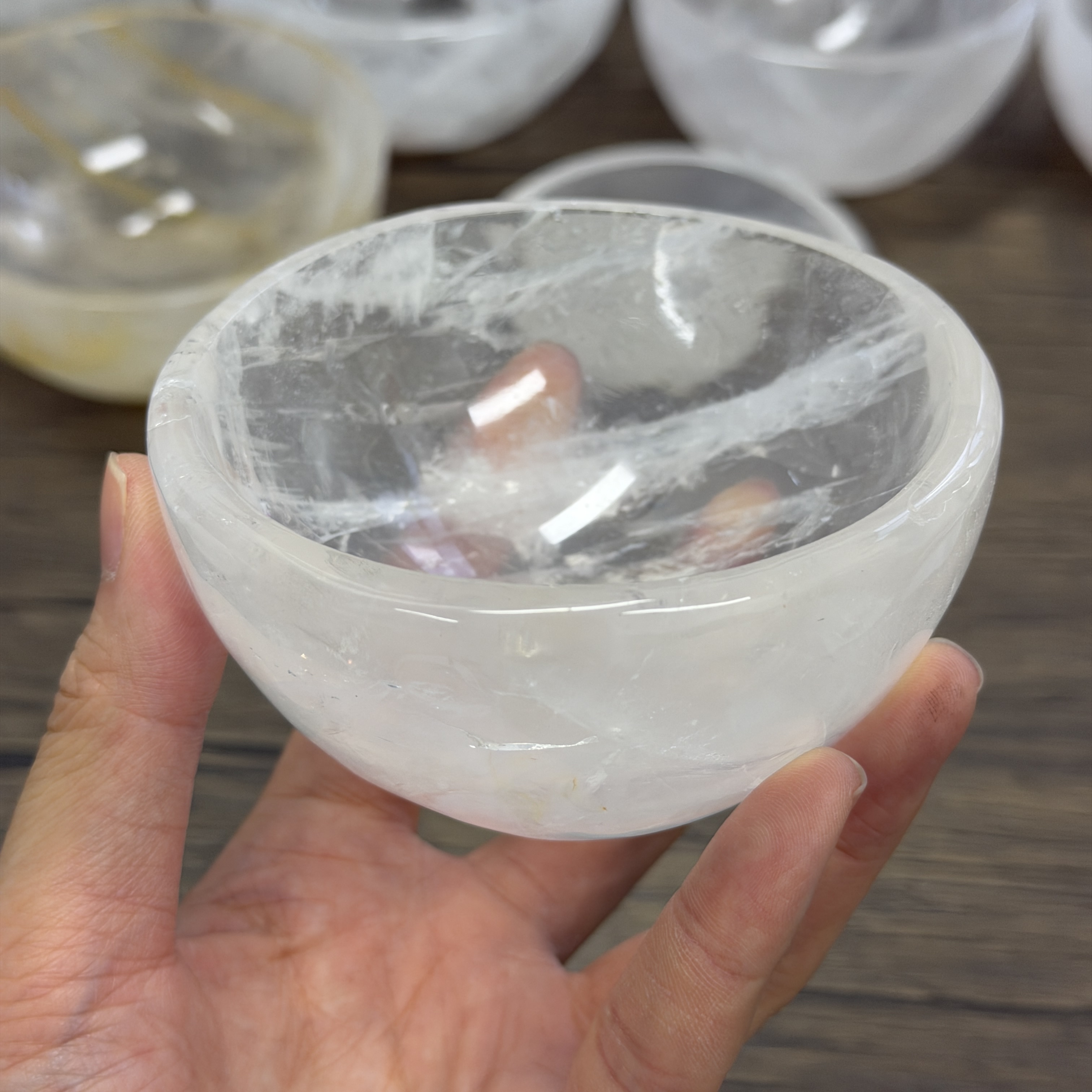 高級白水晶碗 9.5cm  WD2356