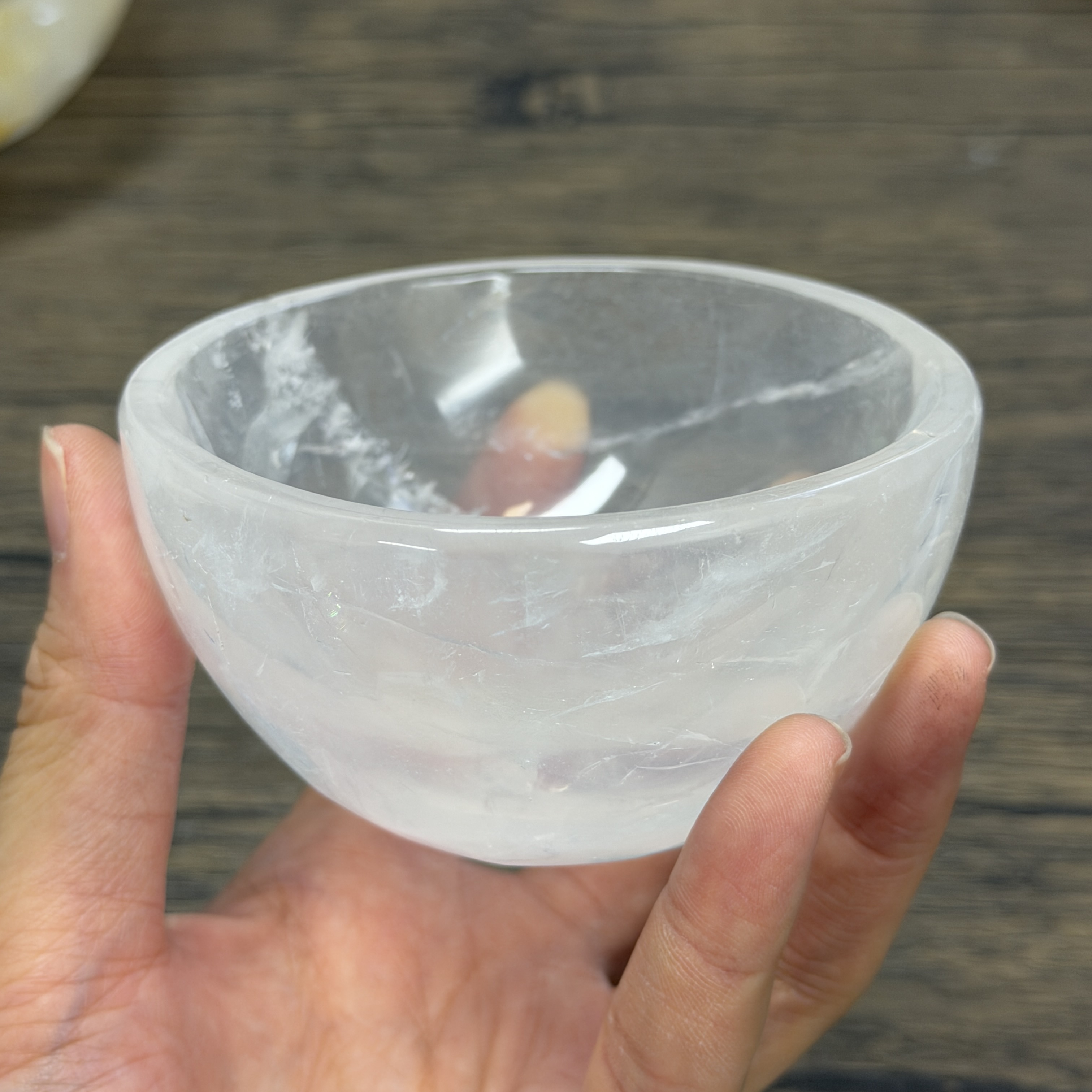 高級白水晶碗 9cm  WD2357