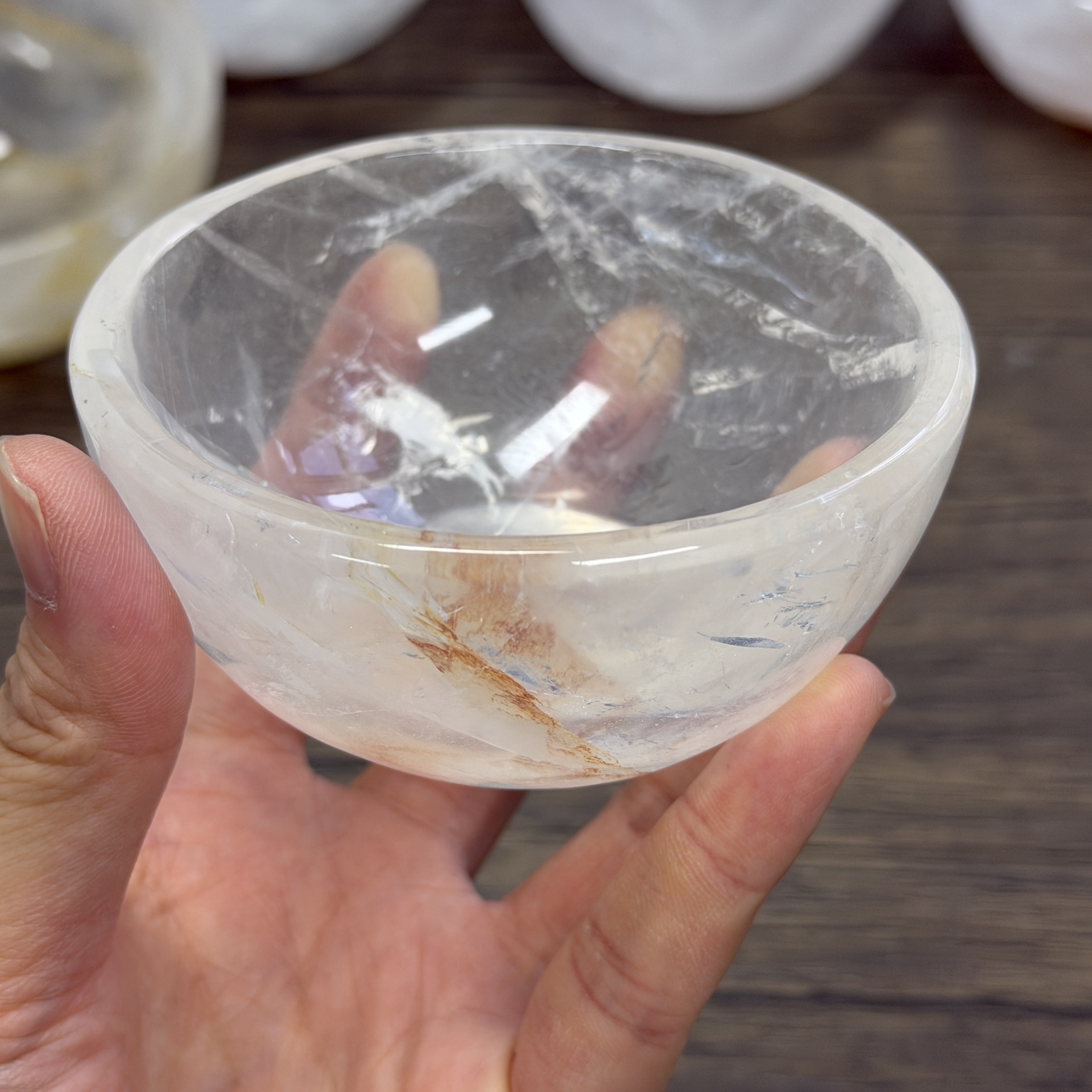 高級白水晶碗 9cm  WD2358