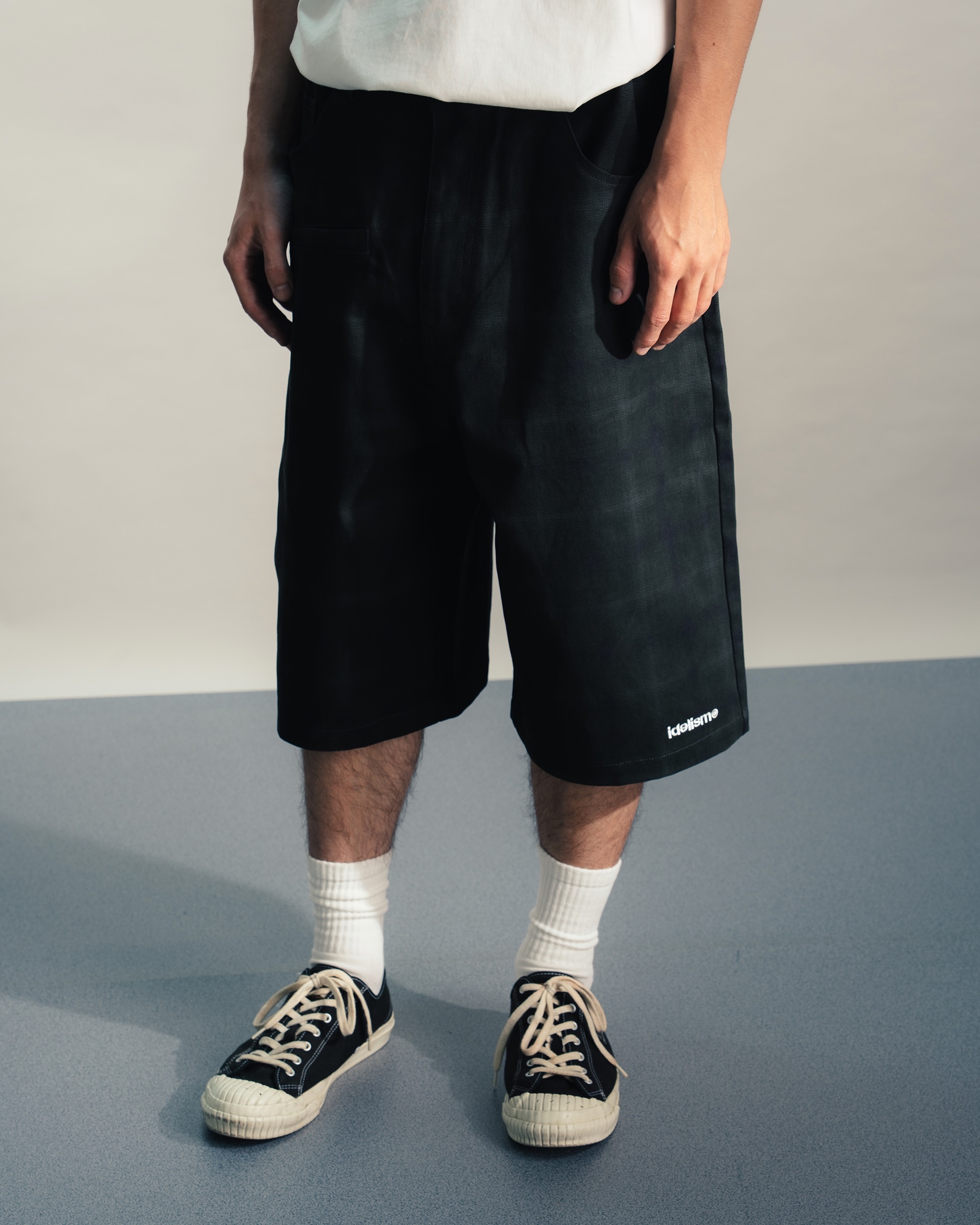 idealism｜ID26008 - Check Jorts (Black/Green)