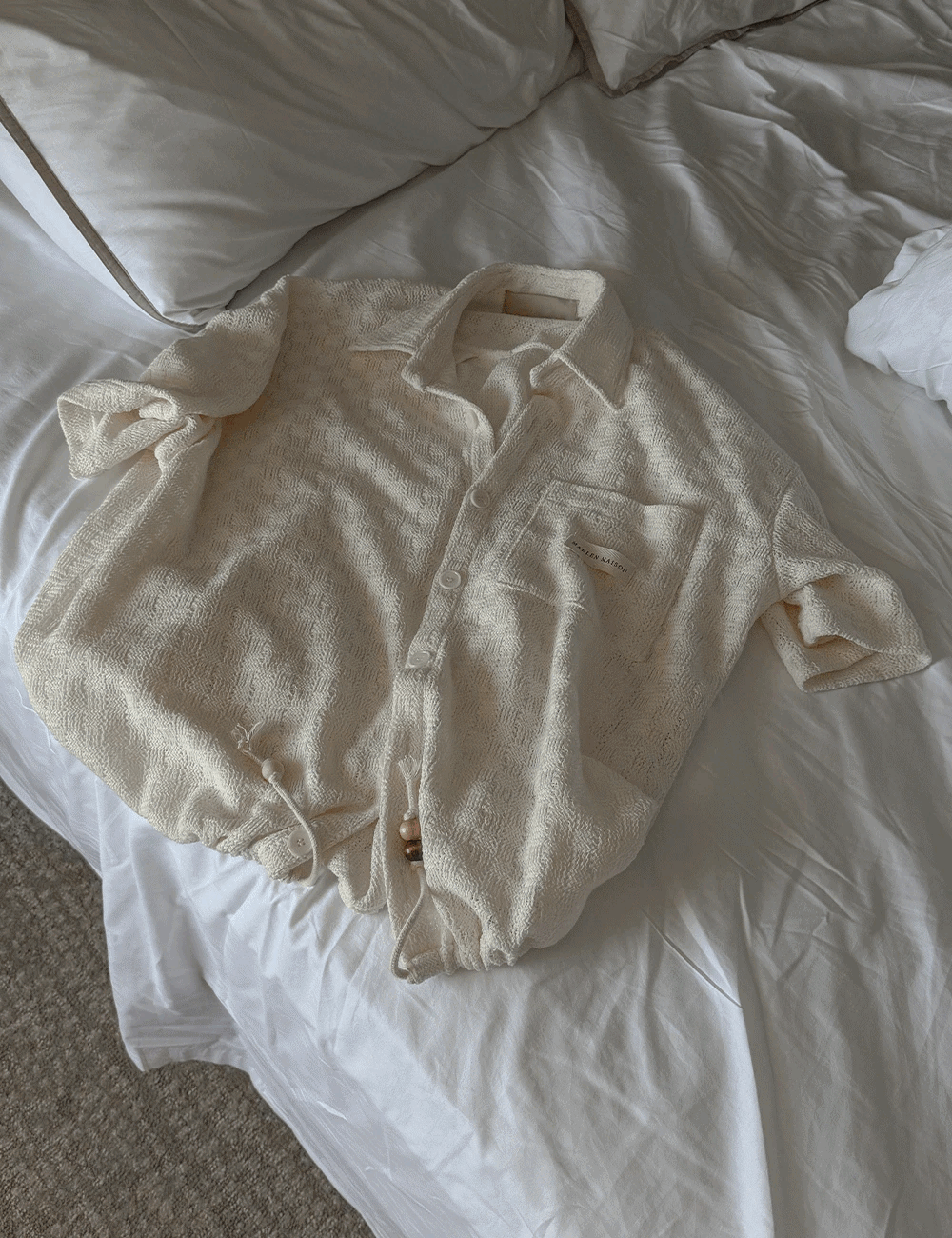 Madeleine mesh short-sleeved shirt