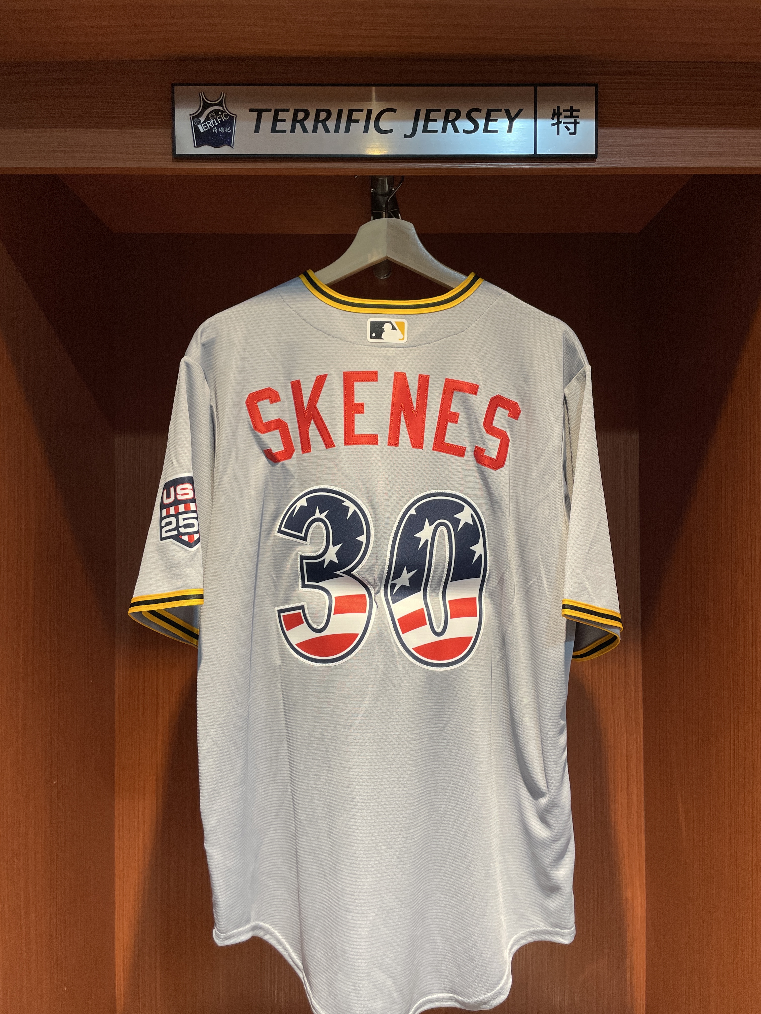 MLB球衣 Paul Skenes 匹茲堡海盜灰 USA 250 Nike Stadium Player Name Jersey 球迷版 熱轉印 全新 獨立日 26賽季最新