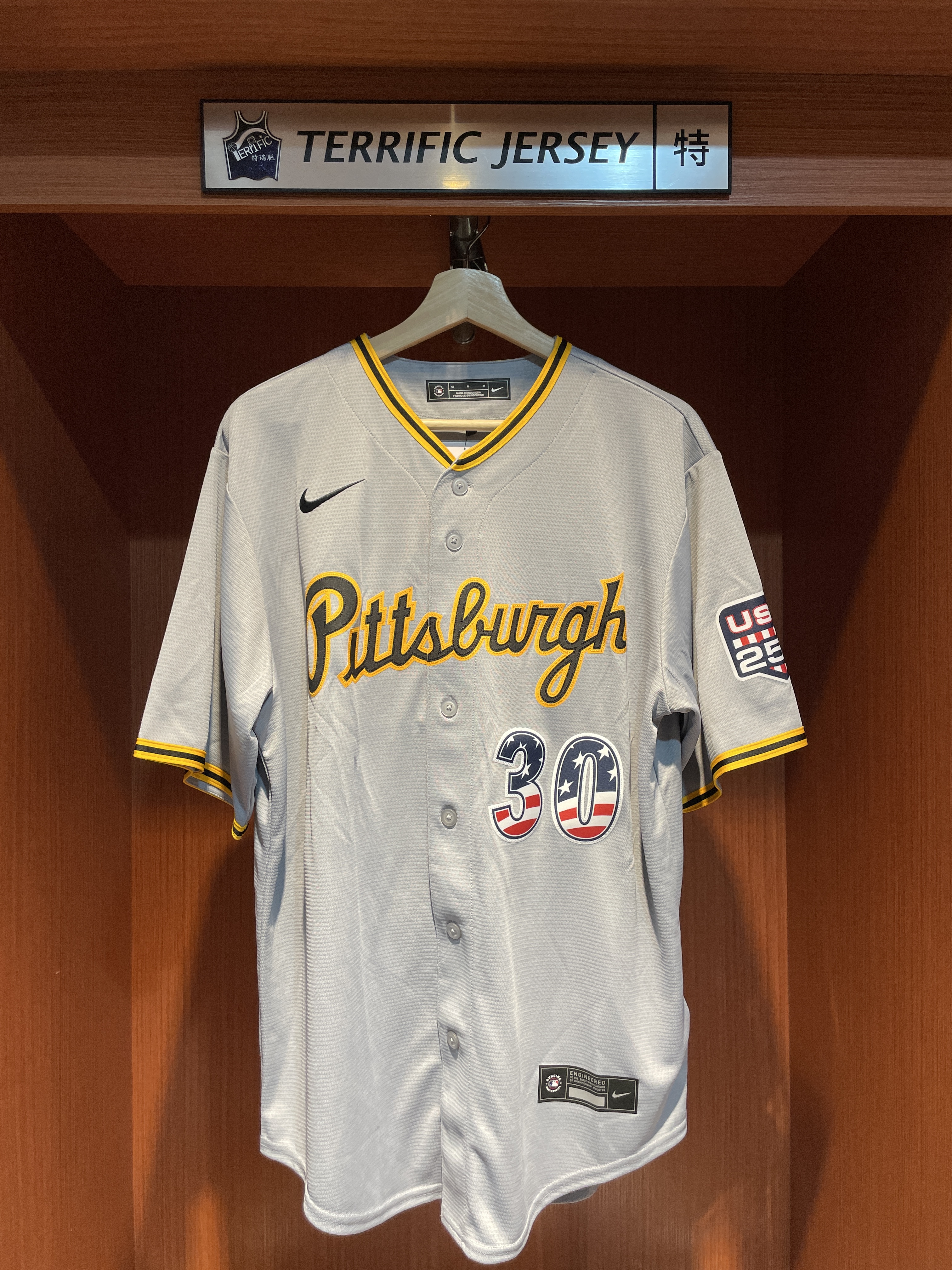 MLB球衣 Paul Skenes 匹茲堡海盜灰 USA 250 Nike Stadium Player Name Jersey 球迷版 熱轉印 全新 獨立日 26賽季最新
