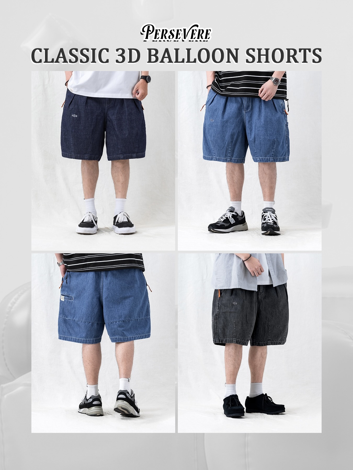 Persevere Classic 3D Balloon Shorts 氣球 短褲 三色