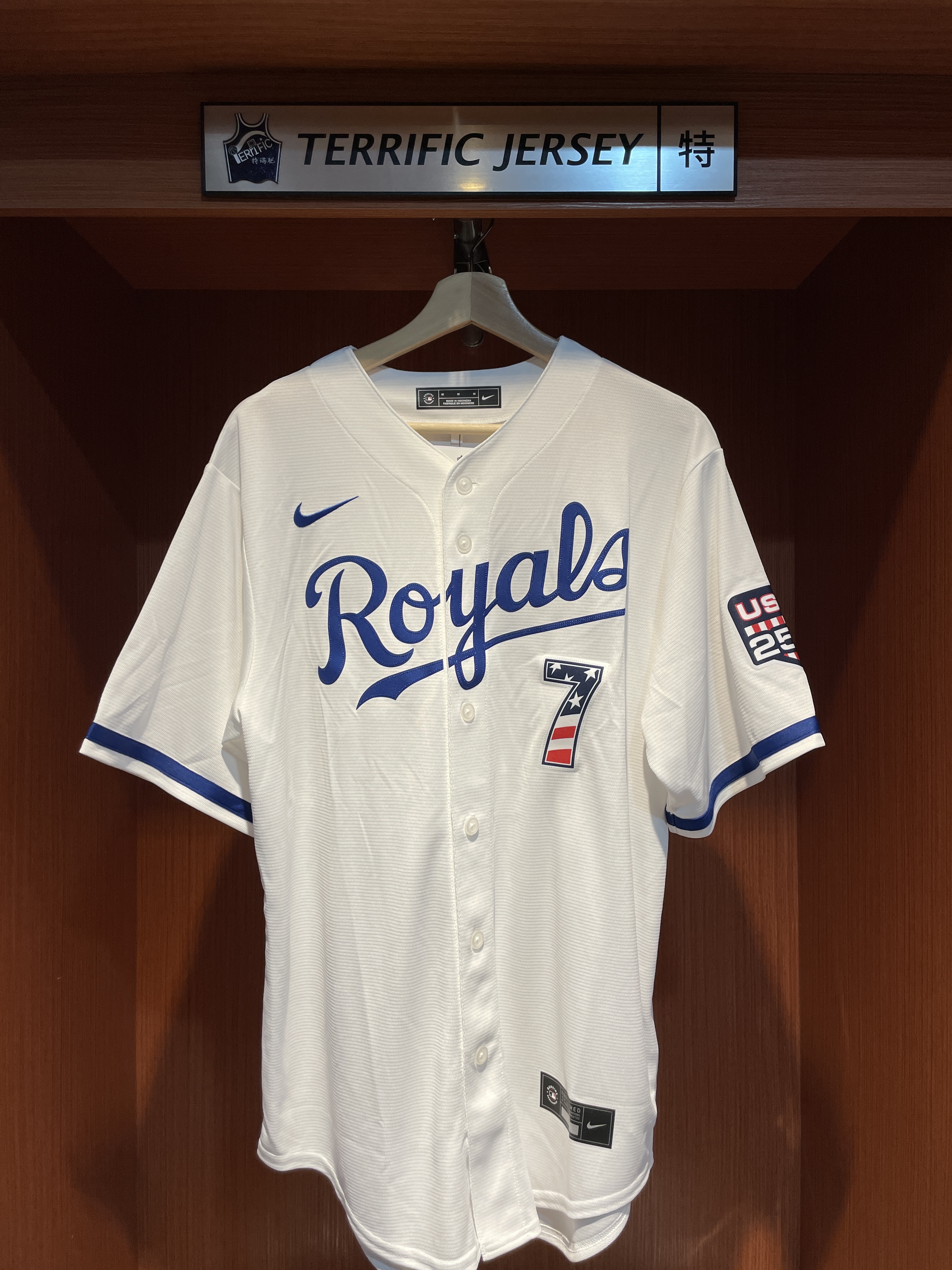 MLB球衣 Bobby Witt Jr. 堪薩斯市皇家白 USA 250 Nike Stadium Player Name Jersey 球迷版 熱轉印 全新 獨立日 26賽季最新