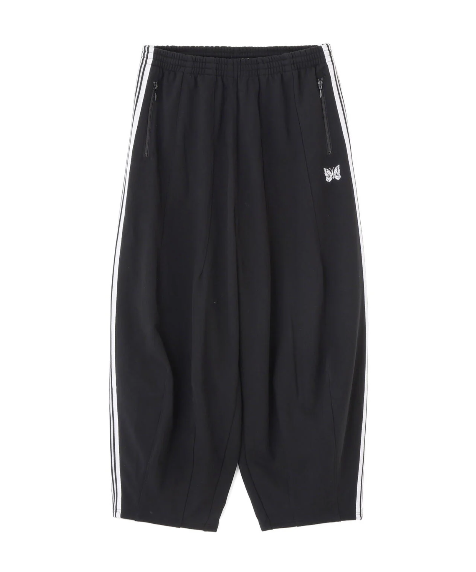 Needles x Beaver HD Track Pants- Cotton Jersey- Black