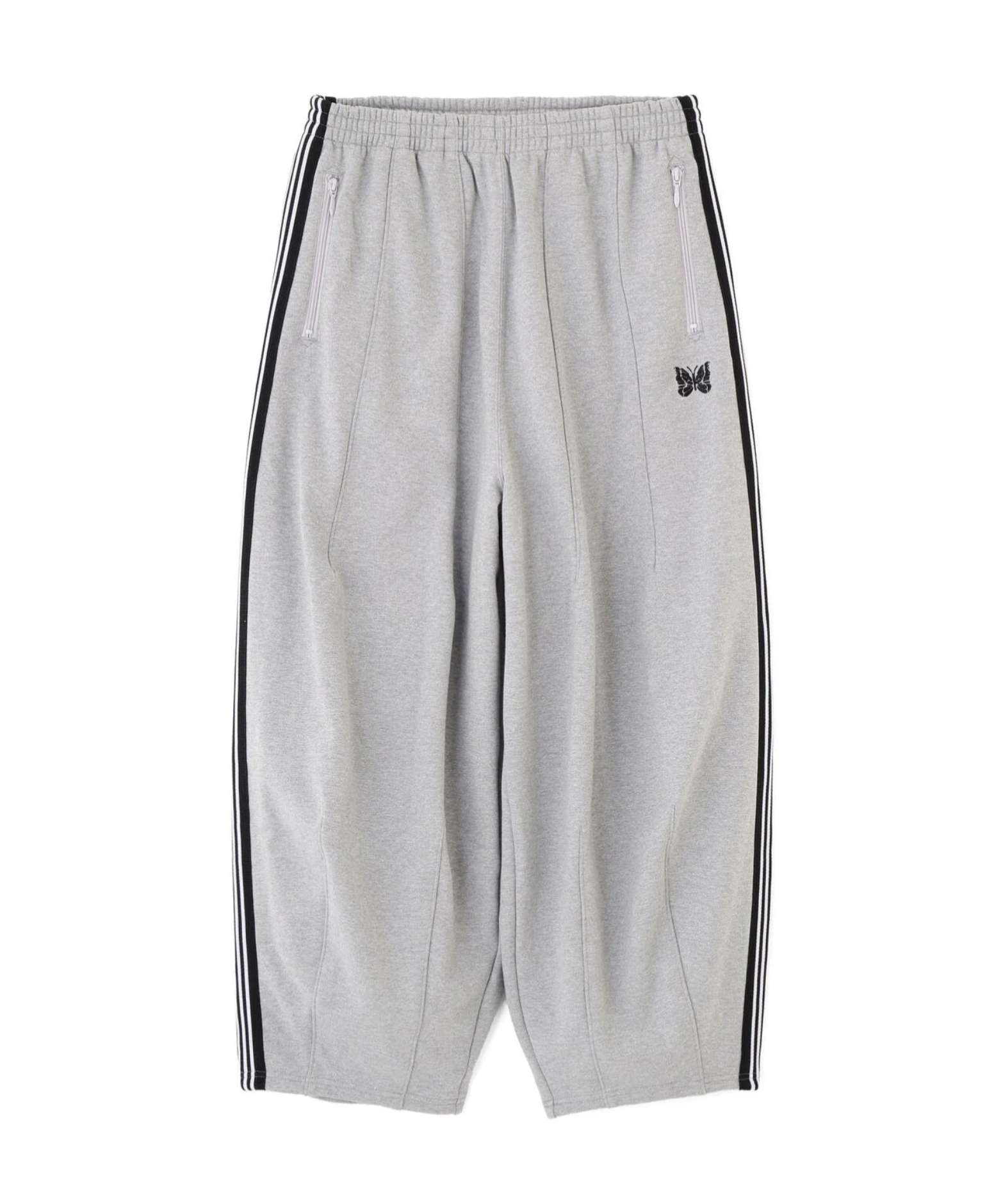 Needles x Beaver HD Track Pants- Cotton Jersey- Grey