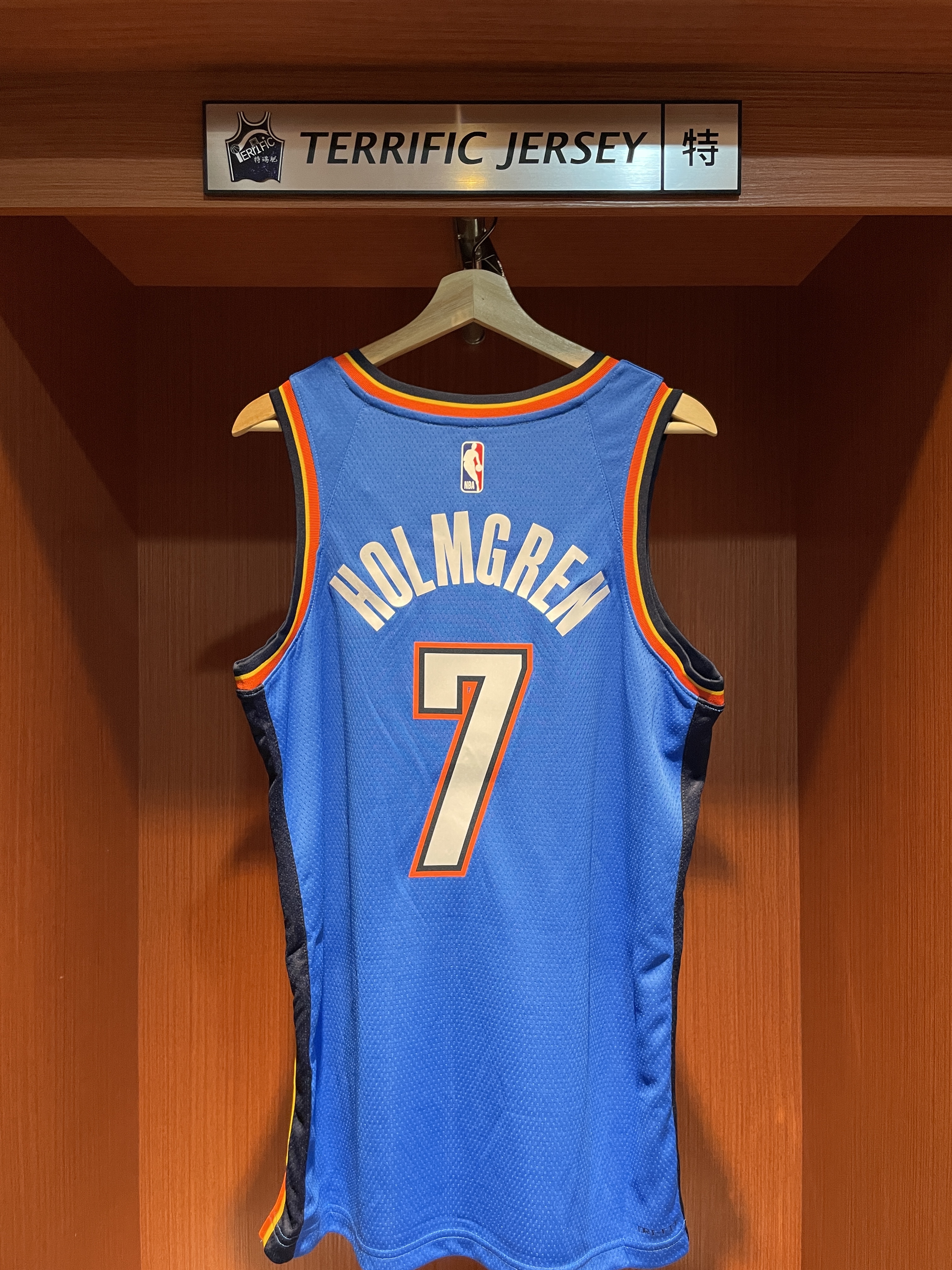 NBA球衣 Chet Holmgren 奧克拉荷馬雷霆藍 Icon Nike Swingman 球迷版 熱轉印 全新