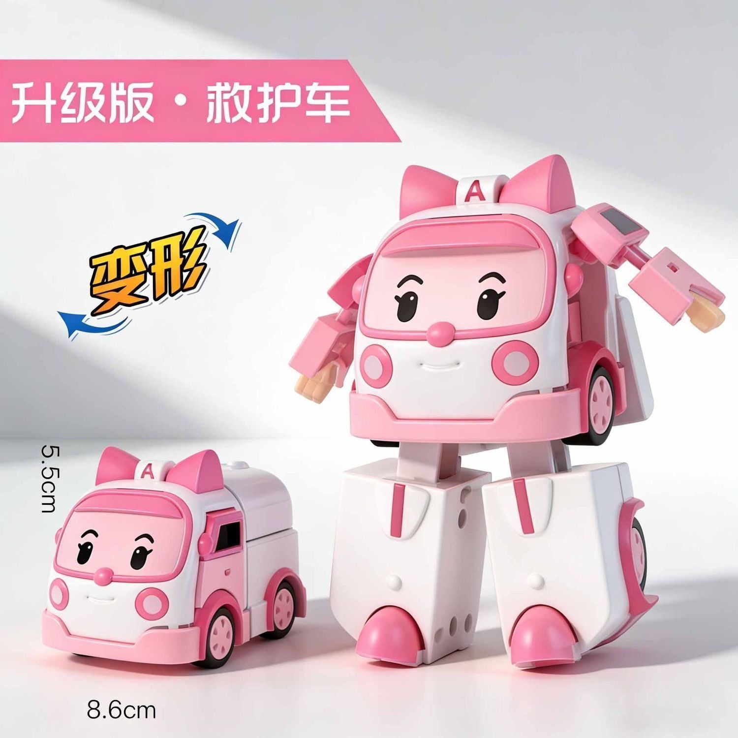 装变形玩具车 POLI  1套6个