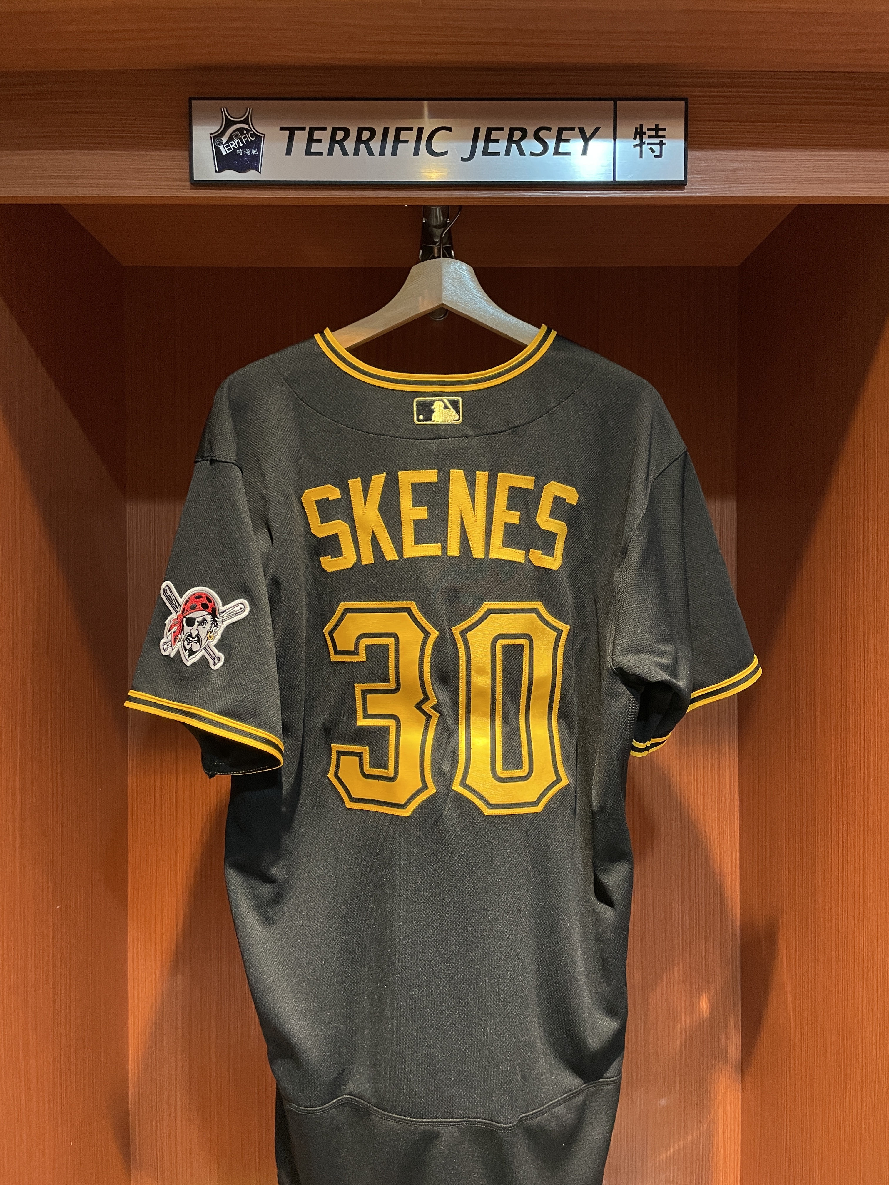 MLB球衣 Paul Skenes 匹茲堡海盜黑 Alternate 2 Nike Award Authentic Player Name Jersey 球員版 電繡 金標 賽揚獎 全新