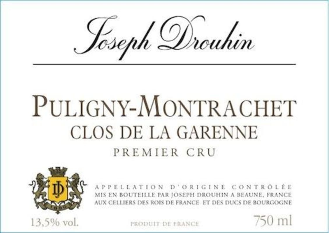 Joseph Drouhin Puligny Montrachet 1er Cru Clos de la Garenne 2023
