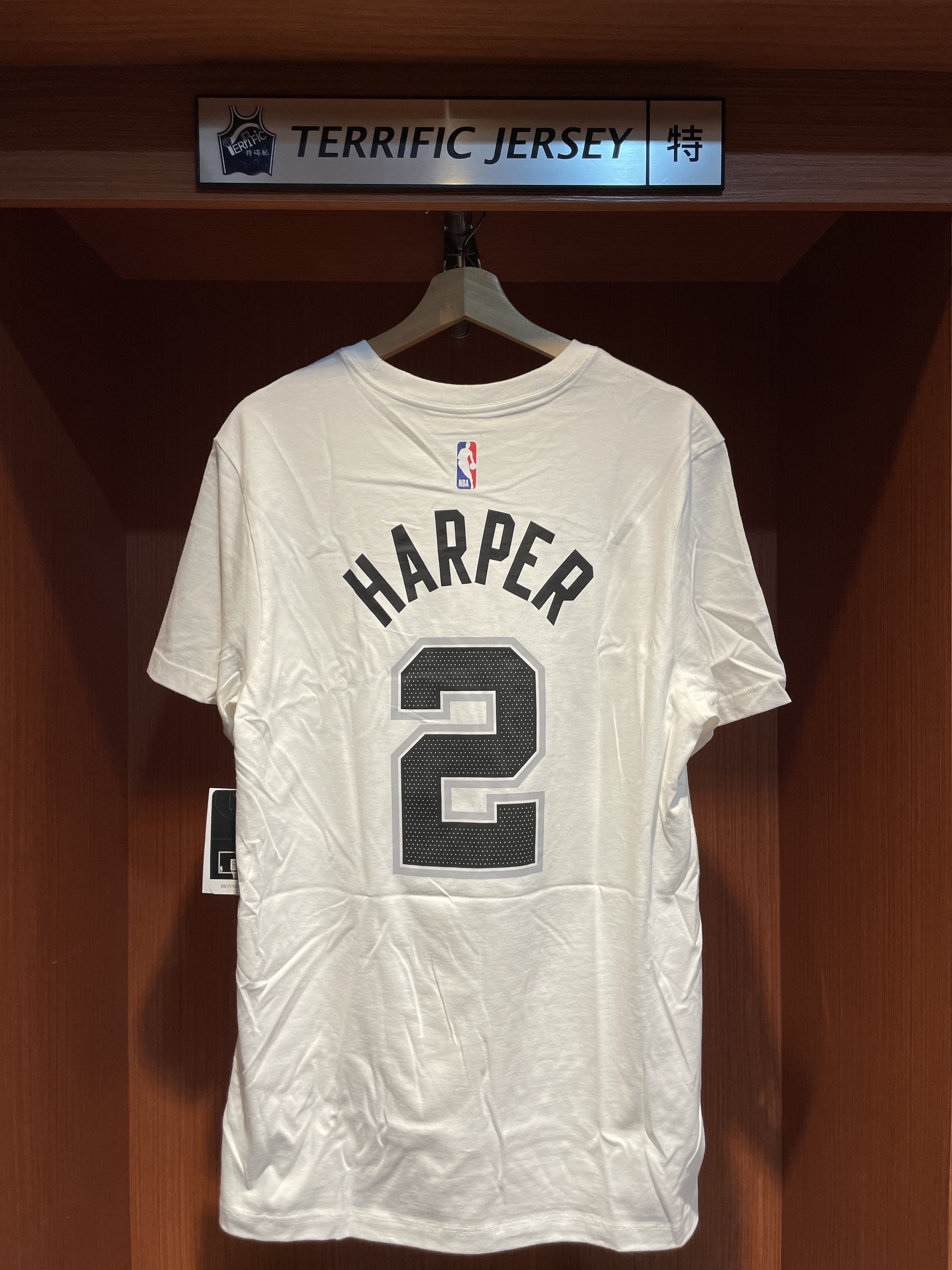 NBA短袖 Dylan Harper 聖安東尼奧馬刺白 Association Nike Player Name Tee 棉質 短袖 全新