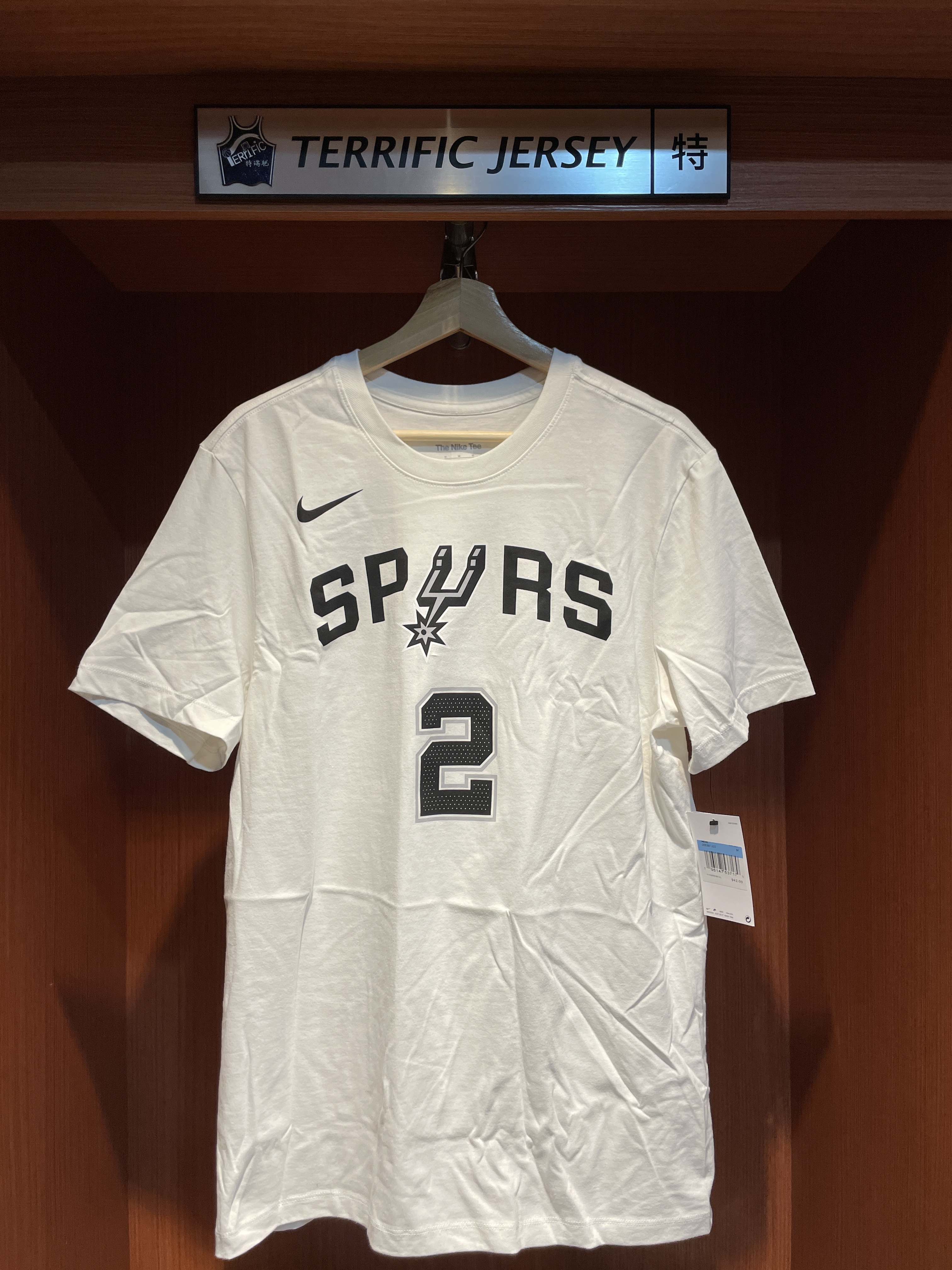 NBA短袖 Dylan Harper 聖安東尼奧馬刺白 Association Nike Player Name Tee 棉質 短袖 全新