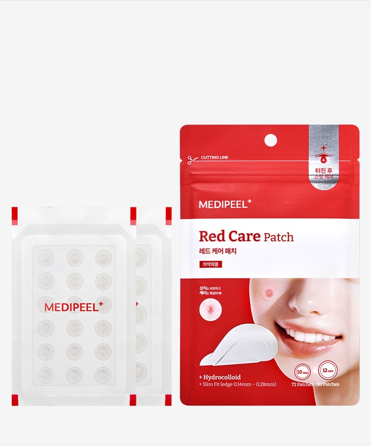 MEDIPEEL 紅色舒緩高能微晶物理極限無痕隱形痘痘貼 102枚