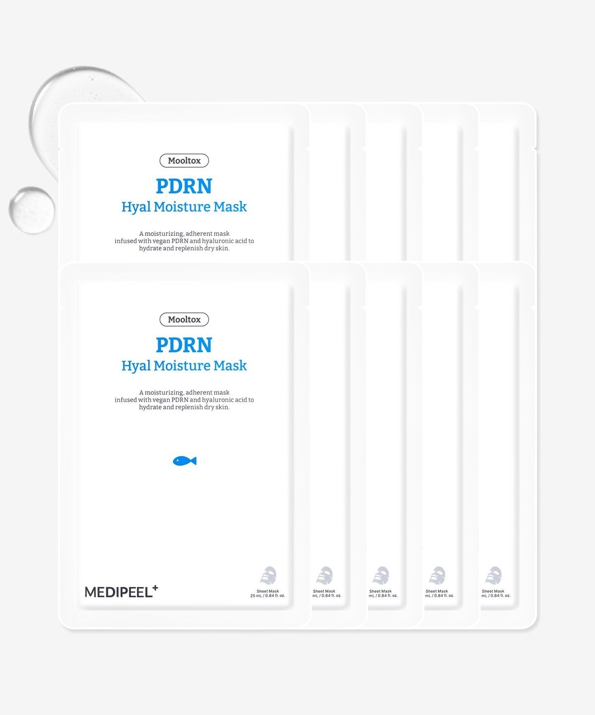 MEDIPEEL 水光微針 PDRN 玻尿酸核心超導密集爆水保濕面膜