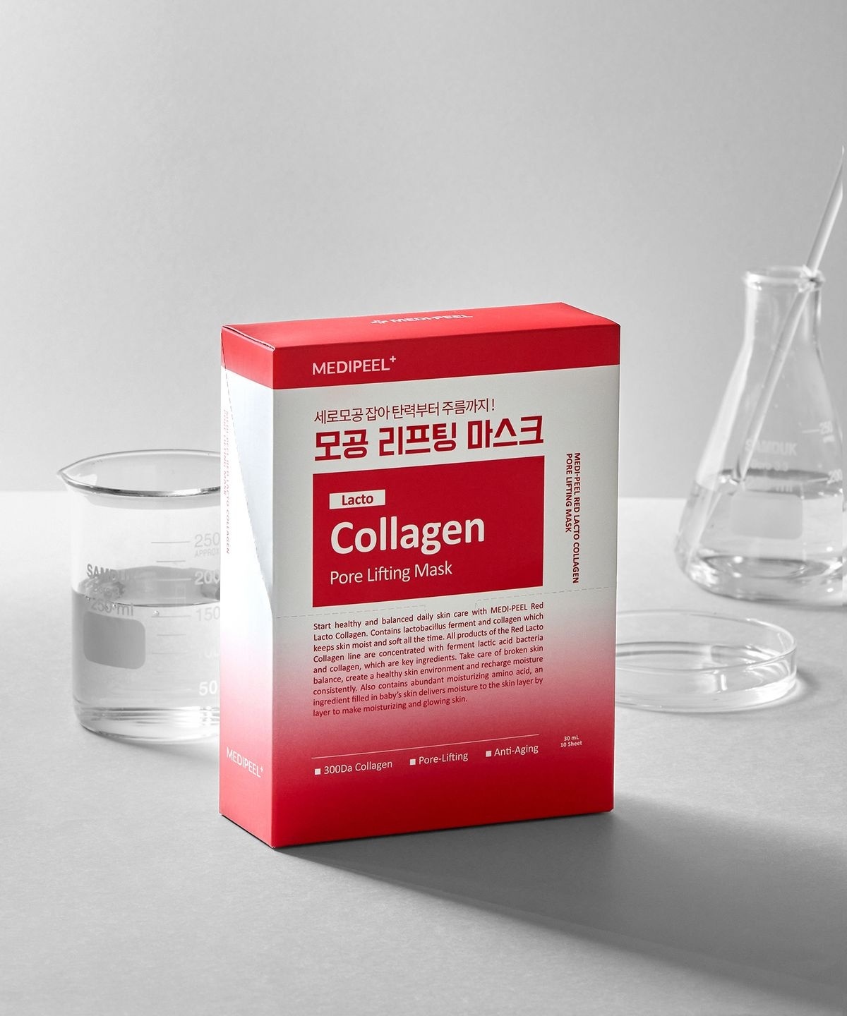 MEDIPEEL 紅乳酸膠原高能物理極限密集毛孔收斂拉提面膜