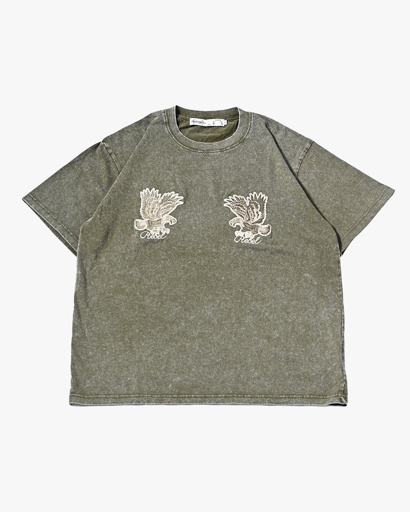 HIGH-GATE - PIGMENT SUKA EAGLE TEE 'KHAKI' 26HG-SS2603
