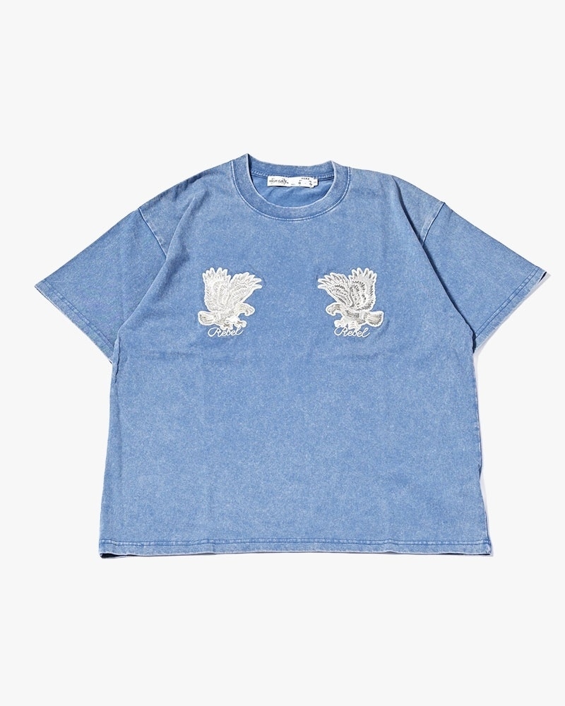 HIGH-GATE - PIGMENT SUKA EAGLE TEE 'BLUE' 26HG-SS2602