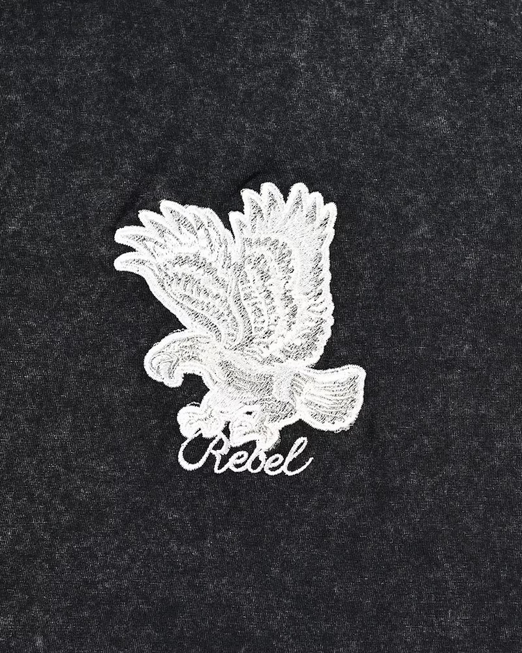 HIGH-GATE - PIGMENT SUKA EAGLE TEE 'BLACK' 26HG-SS2601