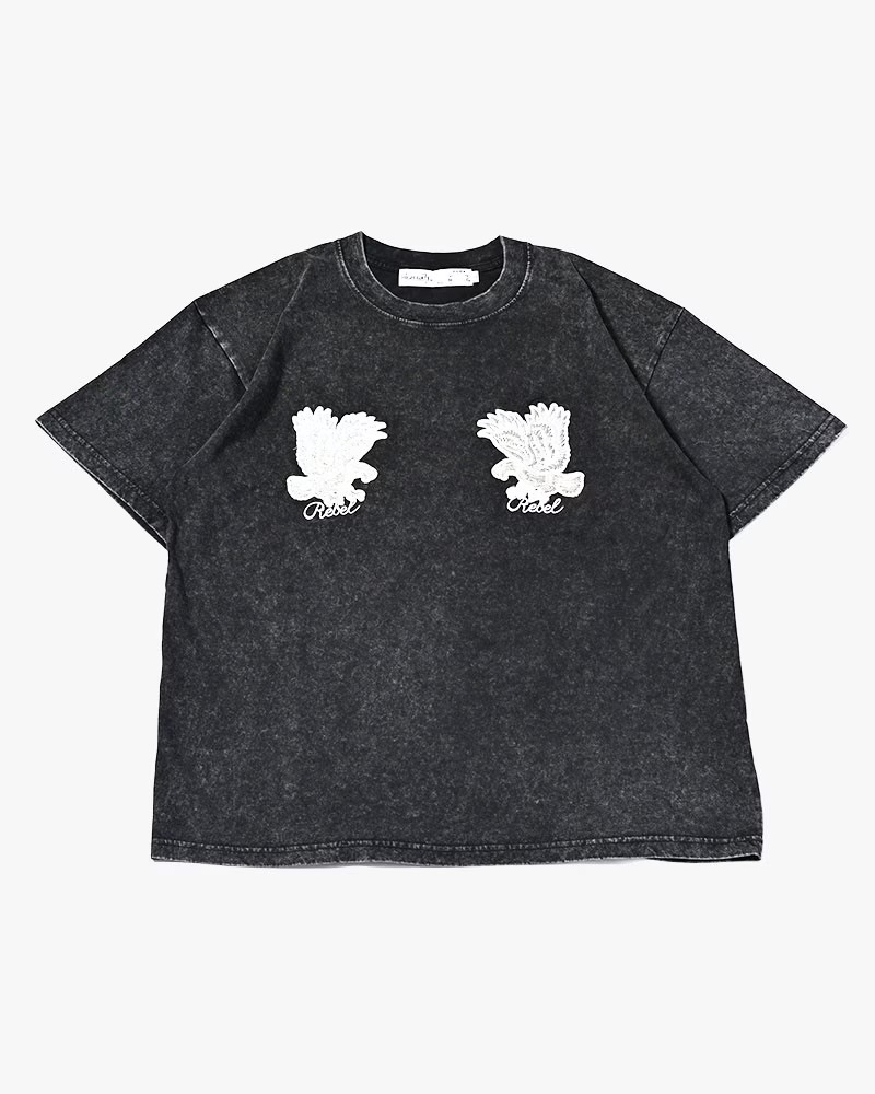 HIGH-GATE - PIGMENT SUKA EAGLE TEE 'BLACK' 26HG-SS2601