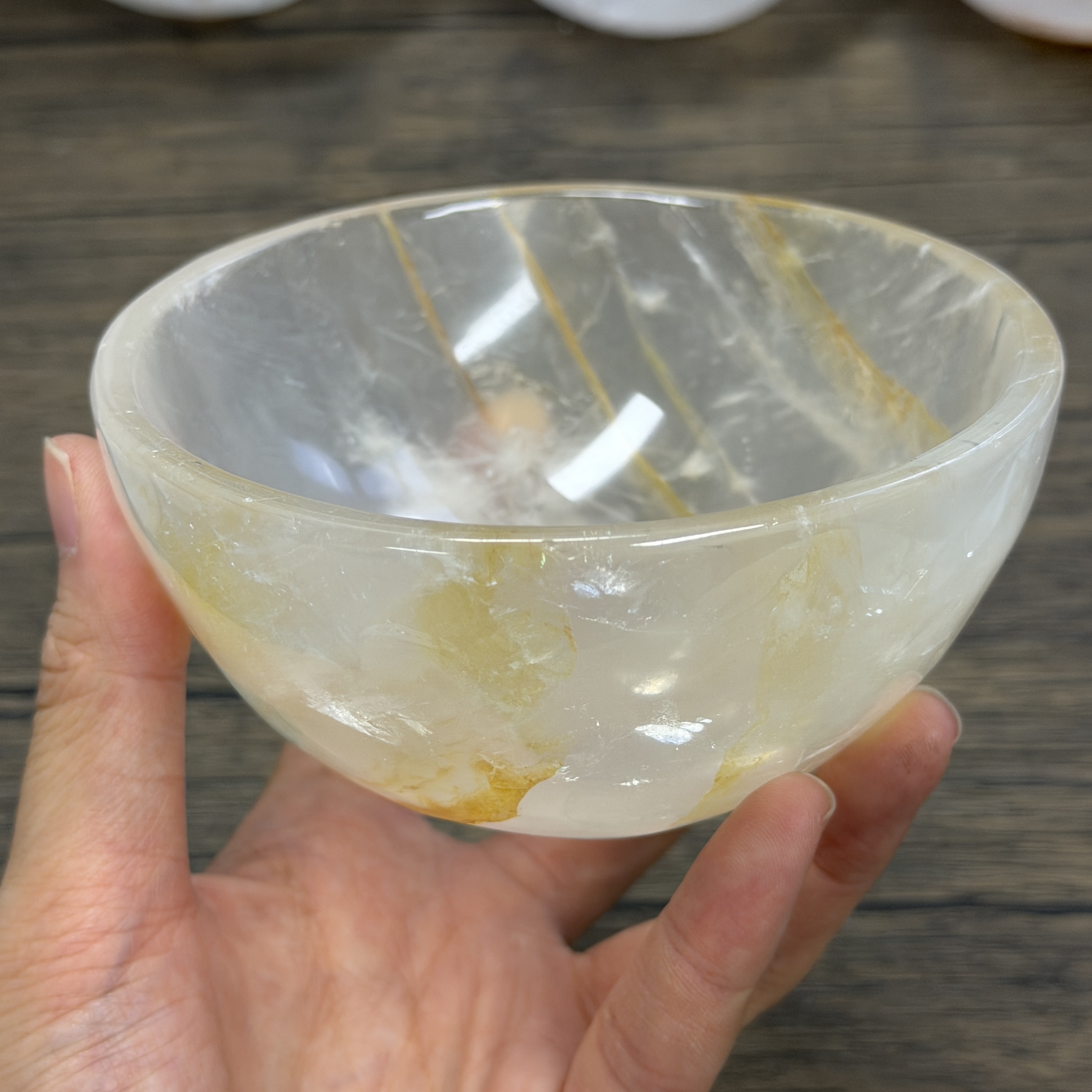 高級白水晶碗11cm WD2359