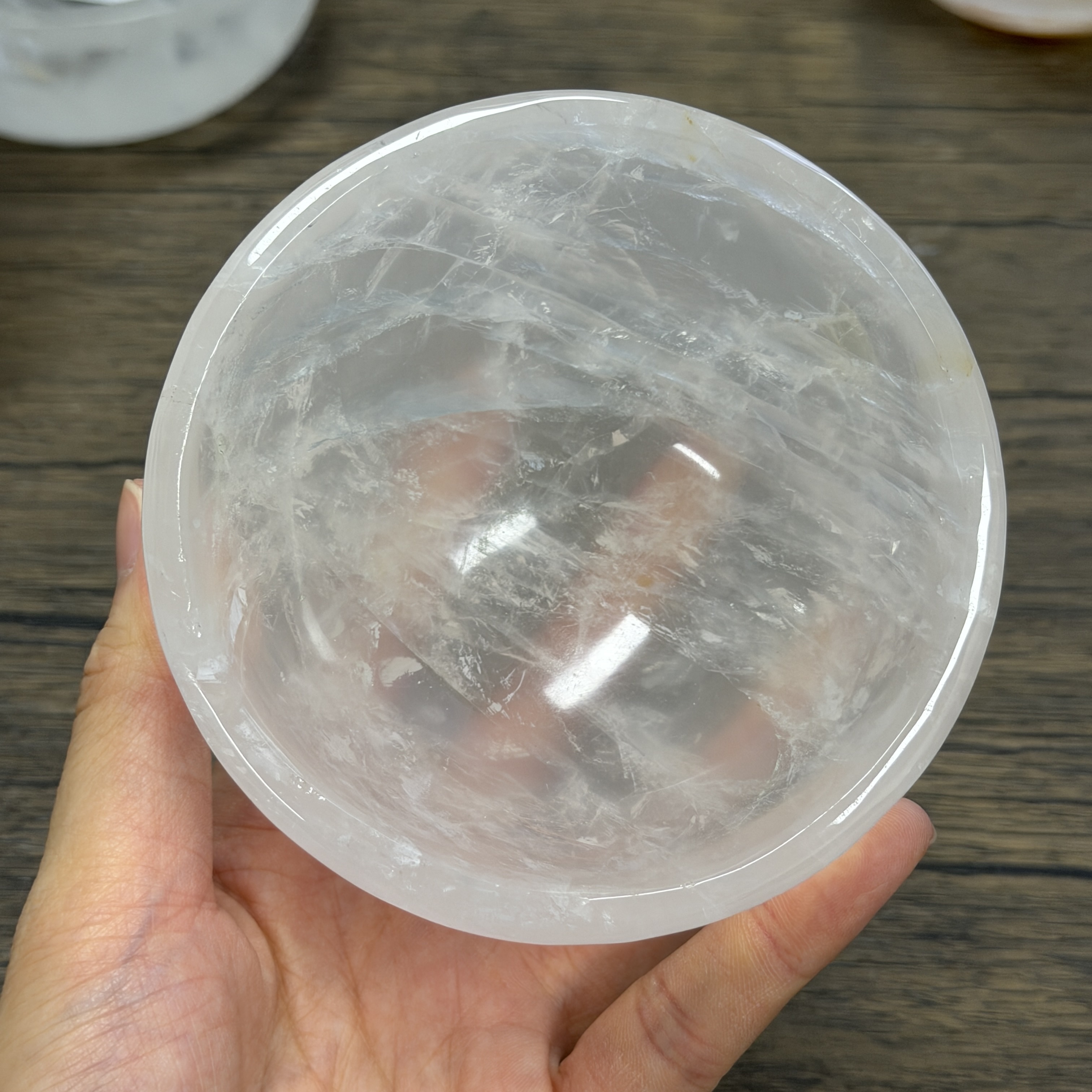 高級白水晶碗 10.5cm  WD2362