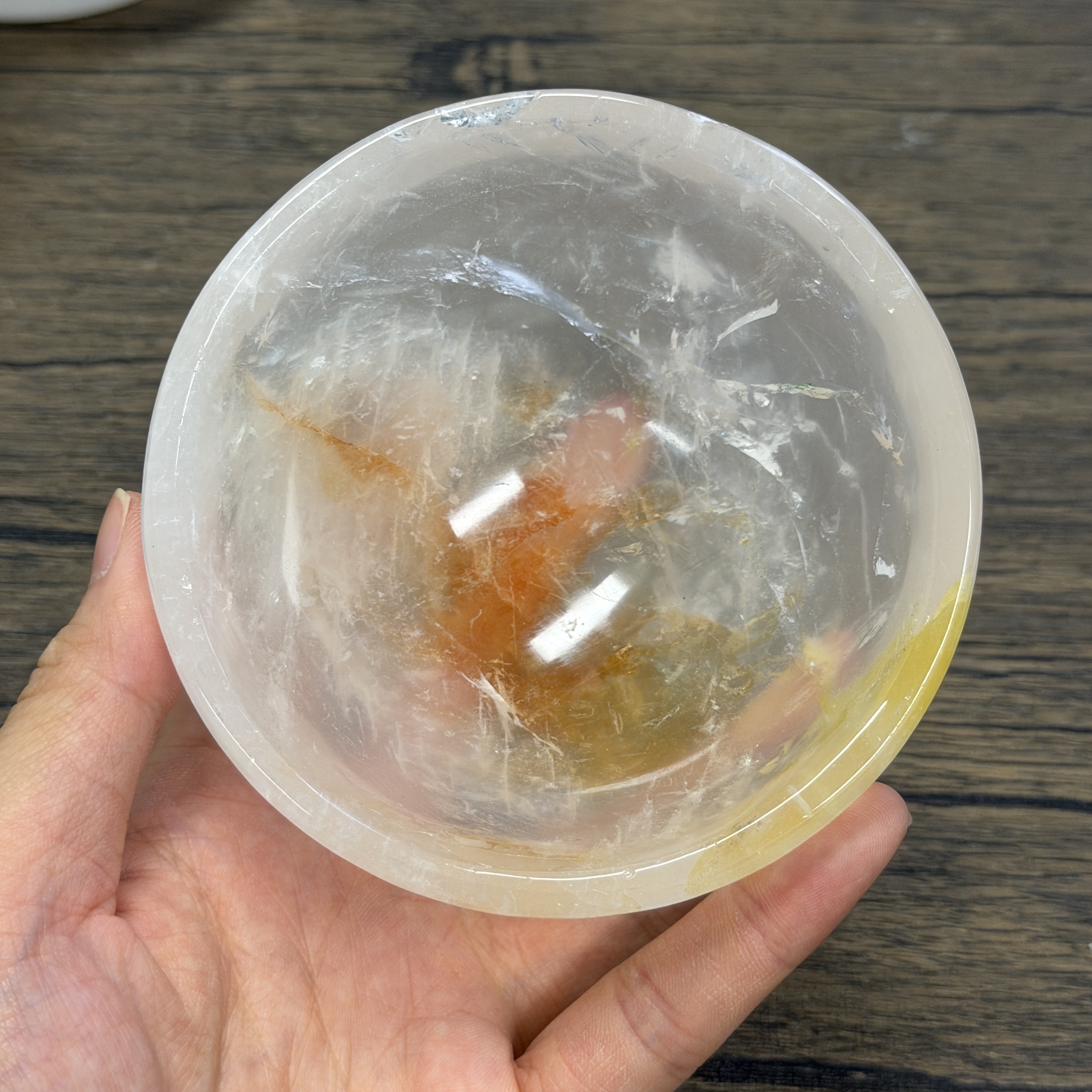 高級白水晶碗 10.5cm  WD2363