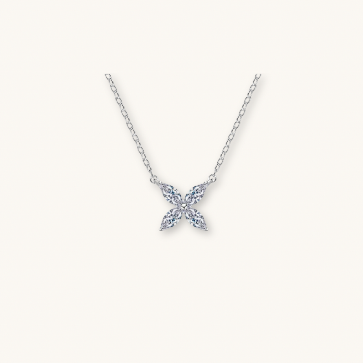 Ruby moissanite necklace
