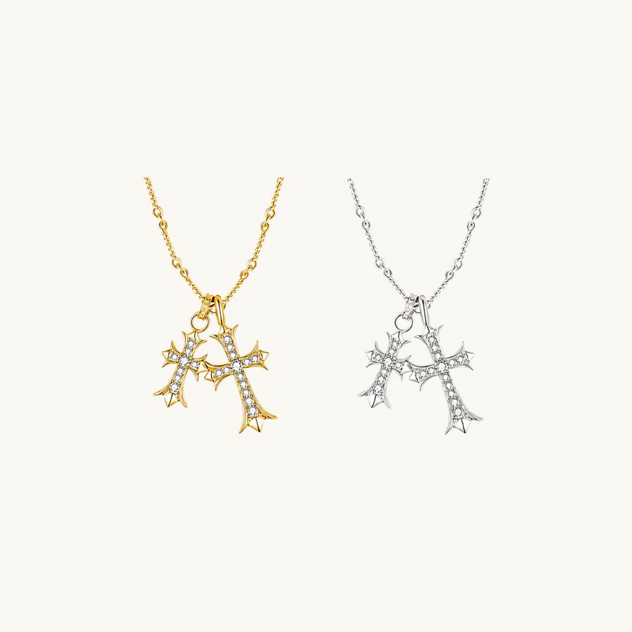 Chrome Hearts moissanite necklace
