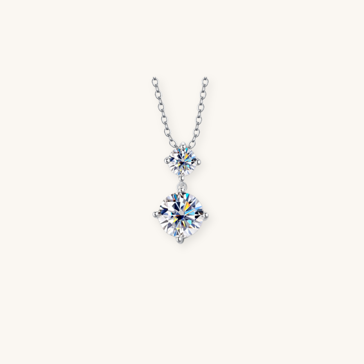 Jenna moissanite diamond necklace