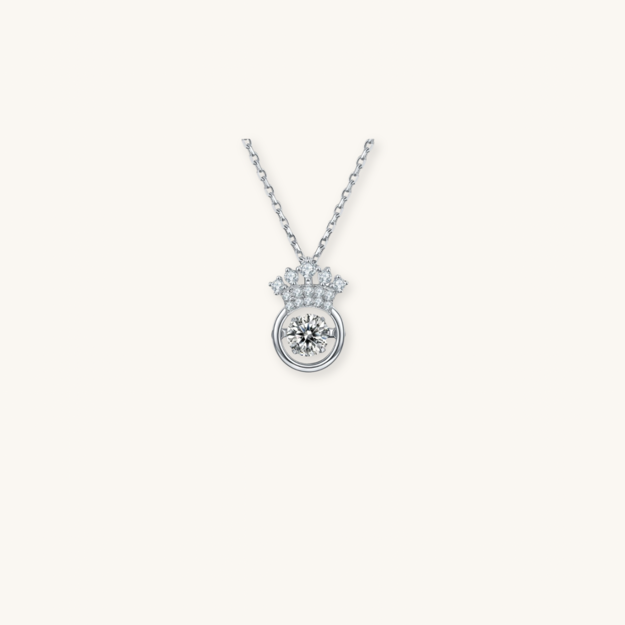 Aurora Moissanite necklace