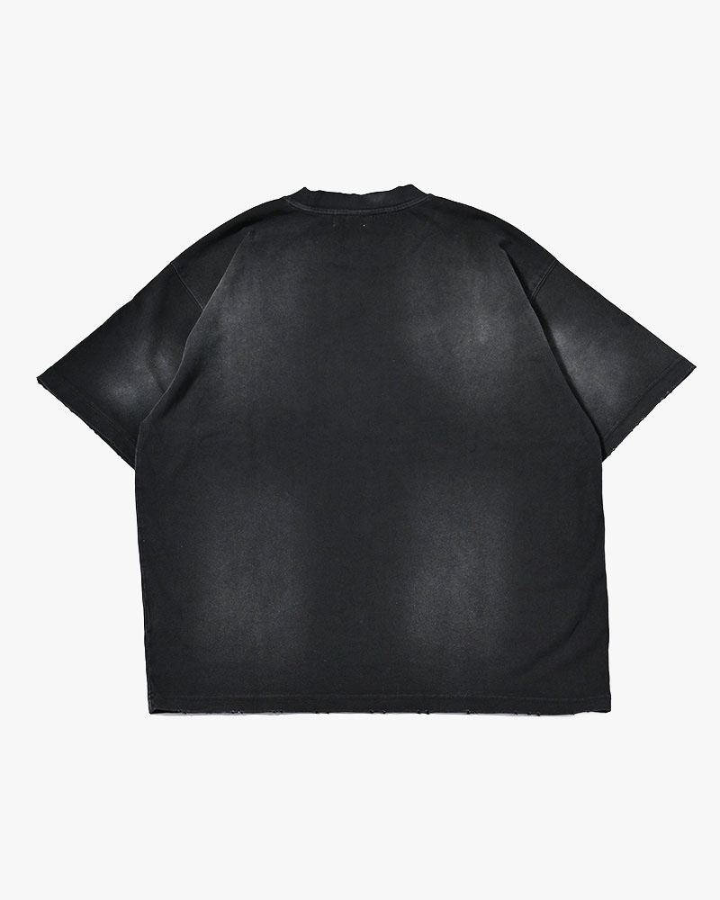HIGH-GATE - DIRTY PRINT S/S TEE 'BLACK' 26HG-SS2501