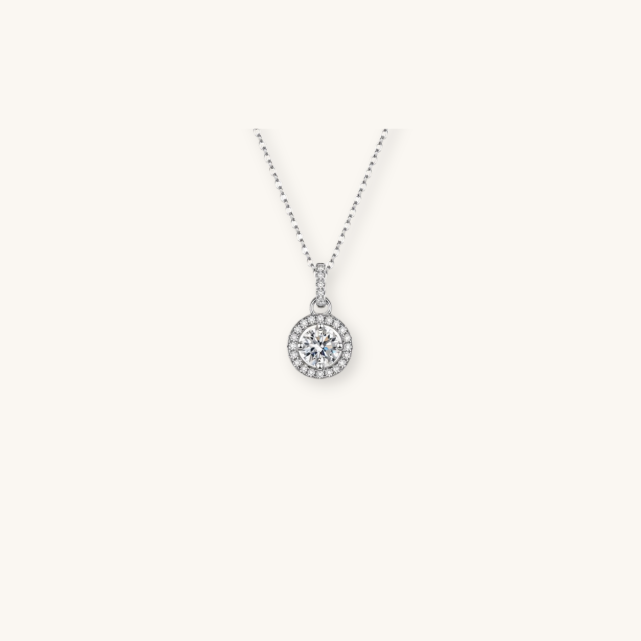 Nora moissanite necklace