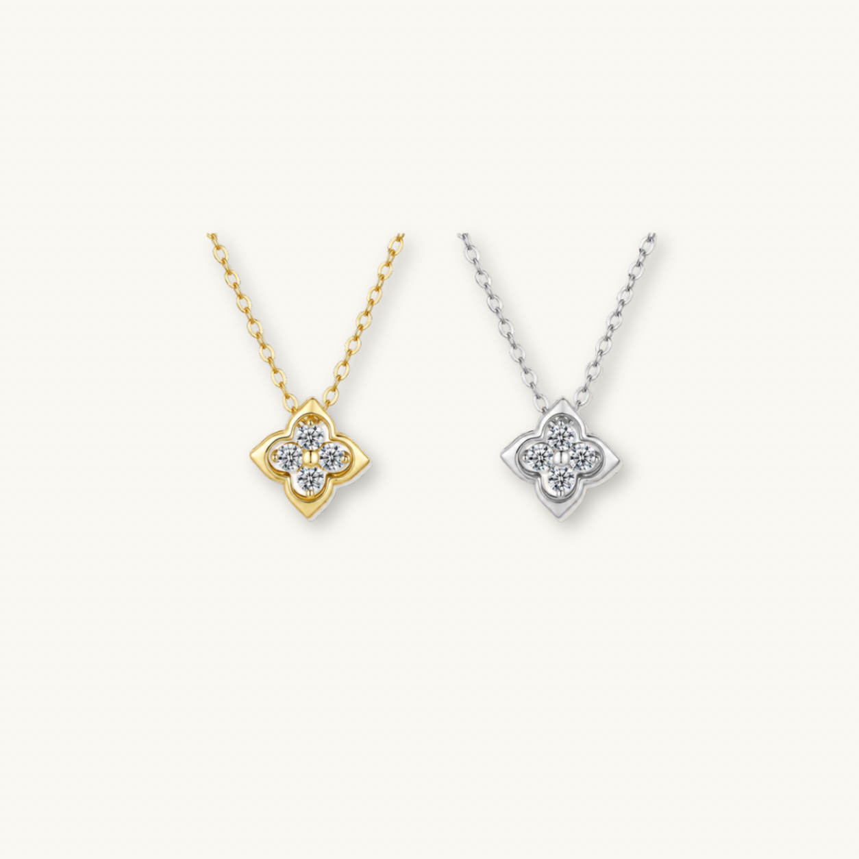 Denise moissanite diamond necklace