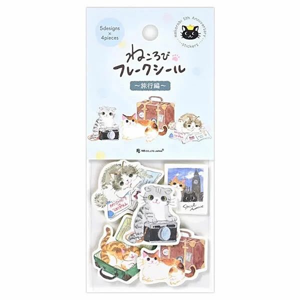 滿滿的貓貓貓 20入貼紙包 ｜日本NB Co