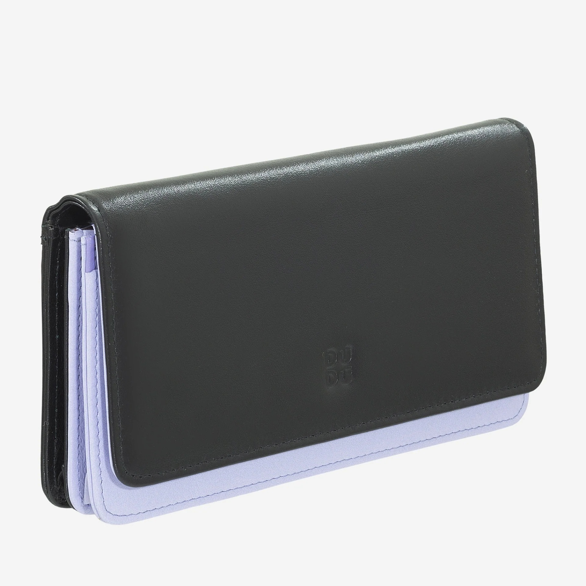 Dudu Women's Leather Wallet Canarie 534-1162-49 Black lavender