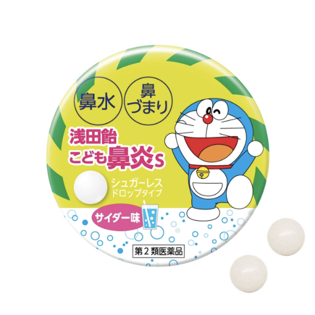 淺田飴哆啦A夢兒童系列止咳化痰/鼻炎潤喉糖30粒 (2種口味)