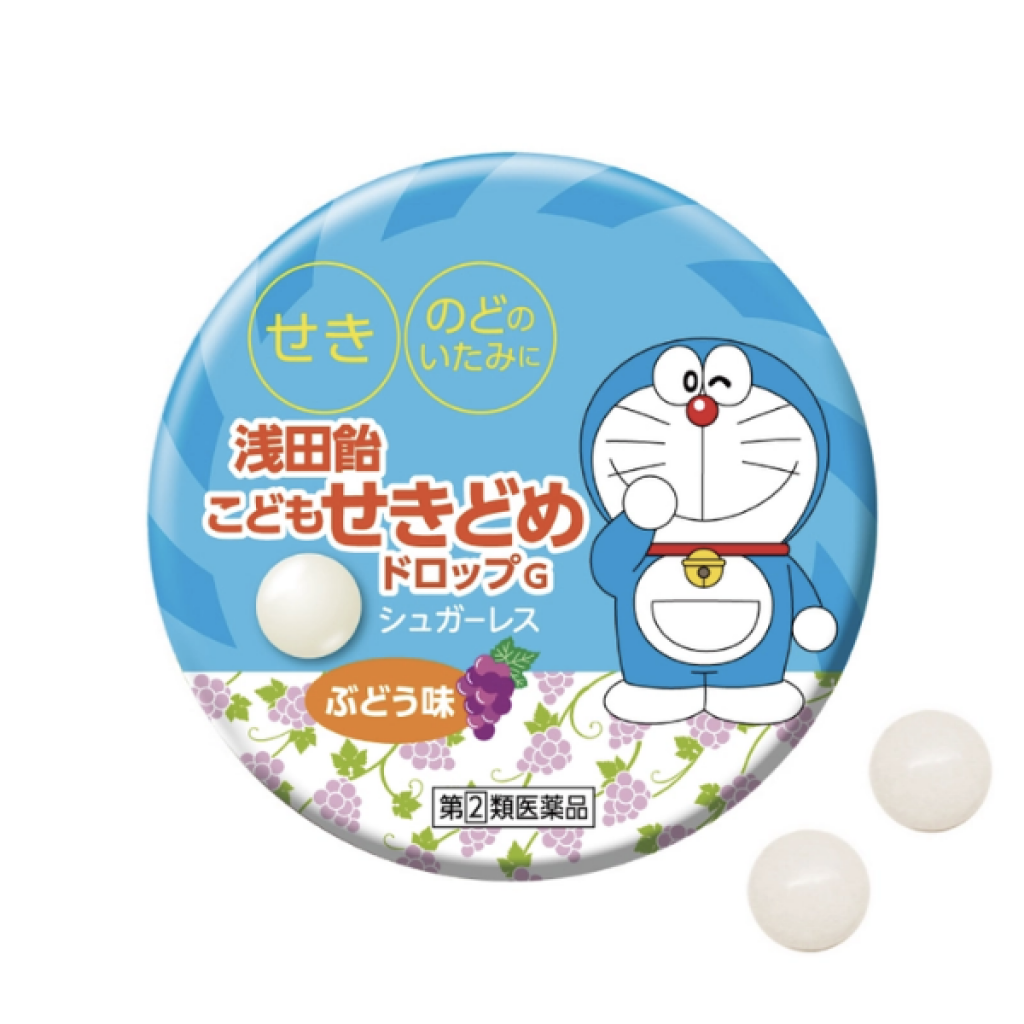 淺田飴哆啦A夢兒童系列止咳化痰/鼻炎潤喉糖30粒 (2種口味)
