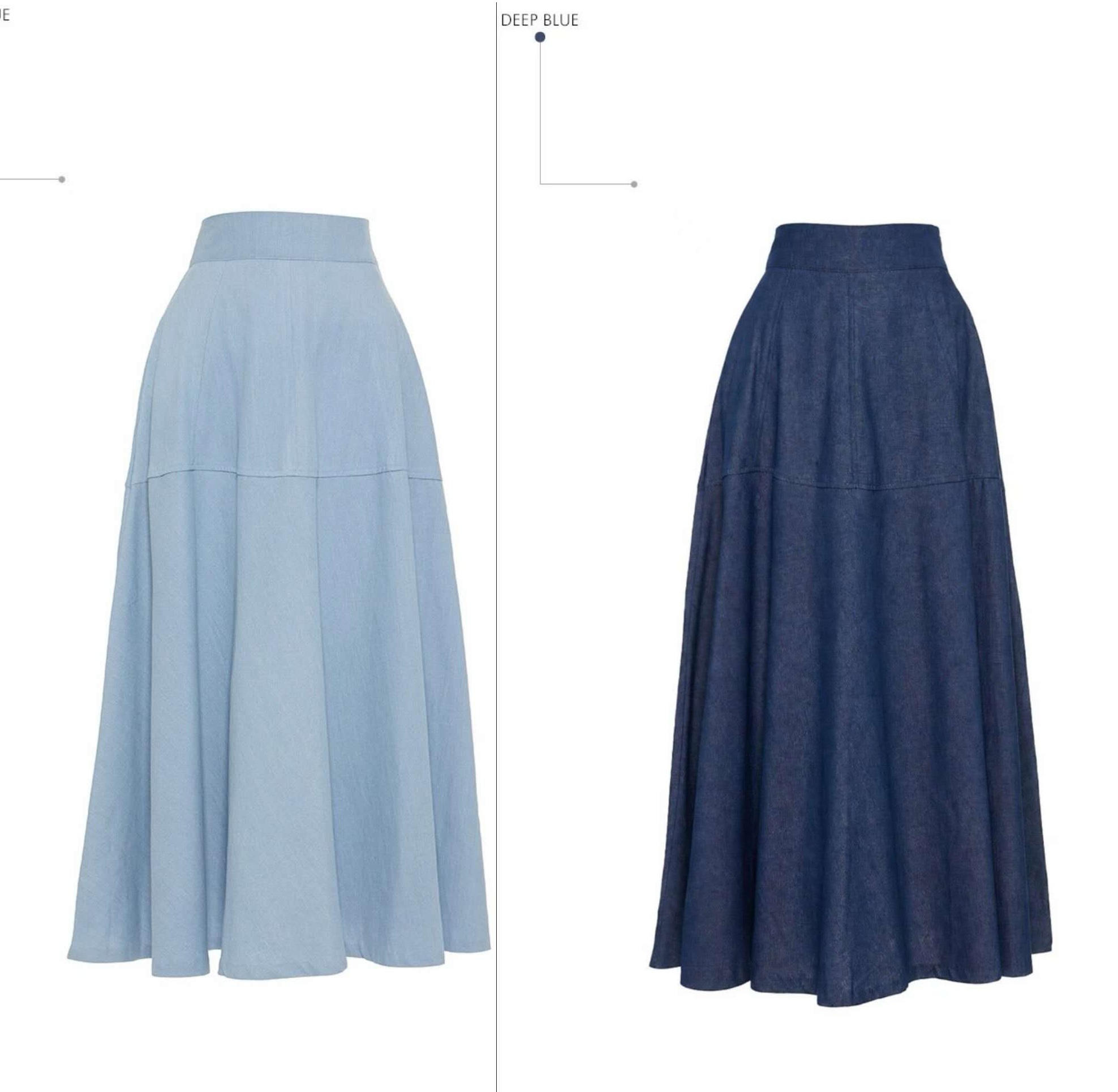 💍K0204  ▶️牛仔長裙 👉S(W:cm H:cm) M(W:cm H:cm) L:cm