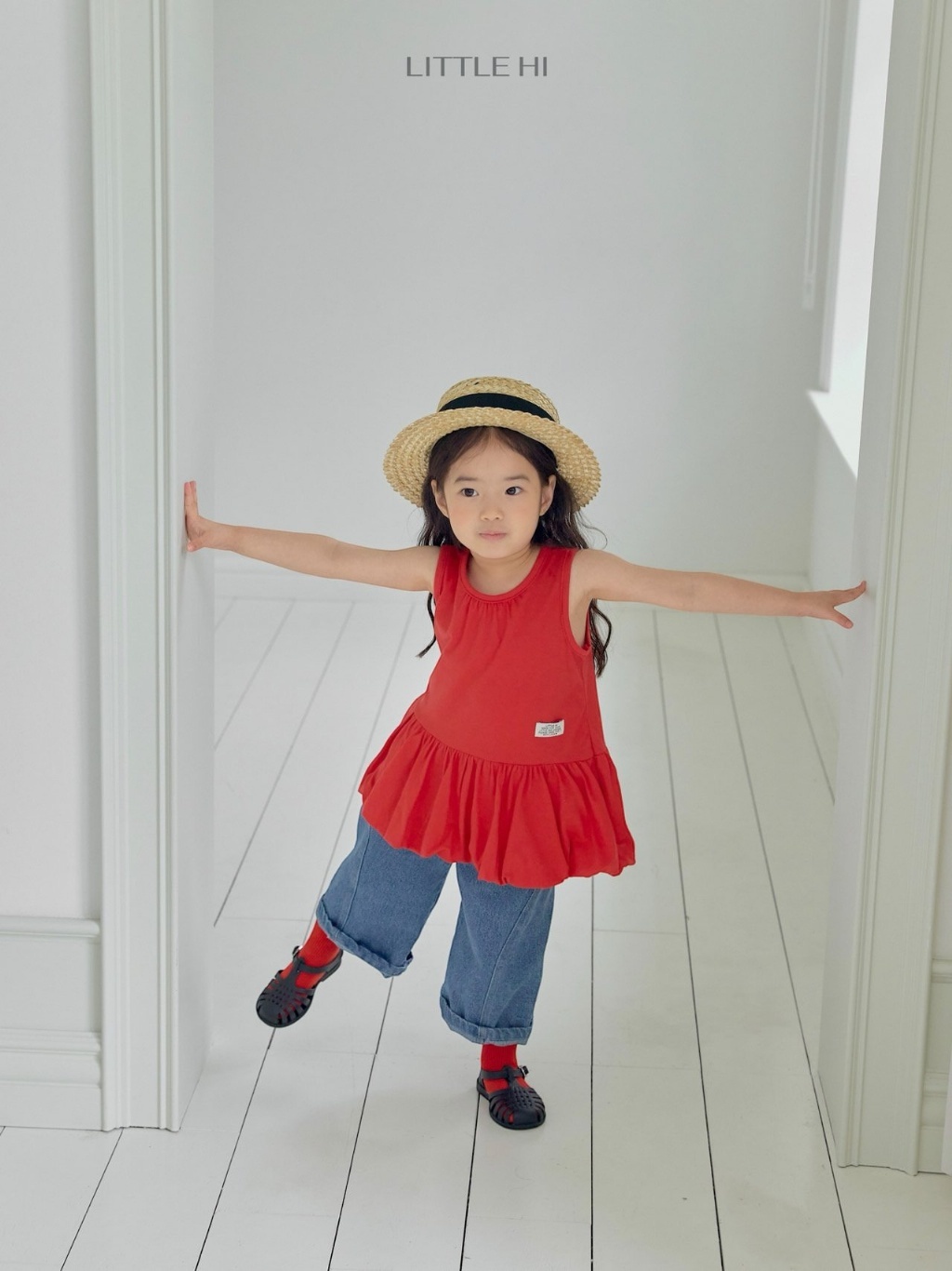 正韓夏littlehi 花苞小標洋裝