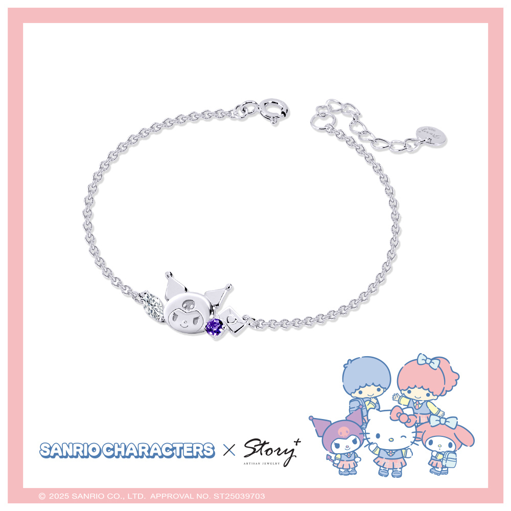 [純銀手鍊] 台灣Story x Sanrio｜可羅米Sanrio學院Mix系列｜手工製