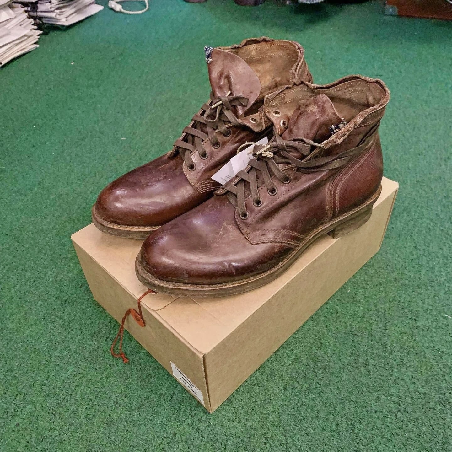 LAST PCS: VISVIM ICT LAFAYETTE BOOTS - BROWN SIZE 9.5 PRE ORDER ITEM (預訂中)