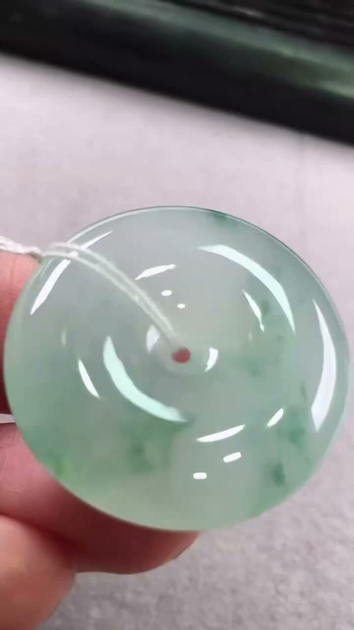 翡翠平安扣 (26.5mm直徑),天然翡翠A玉, 緬甸玉, Jade, Jadeite