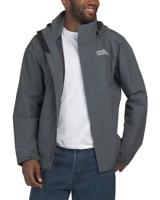 【預購】EDDIE BAUER H071111 Packable Rainfoil 男裝風褸 (深灰色)