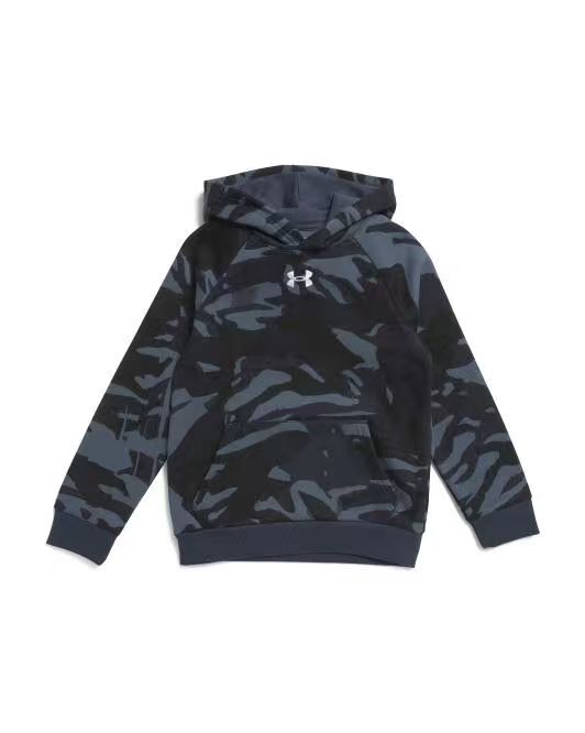 【預購】UNDER ARMOUR H071113 Rival Fleece 大童連帽衛衣 (藍黑迷彩)