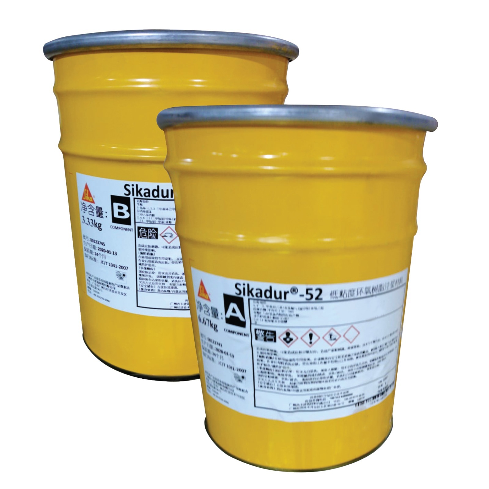 SIKADUR 52CN 西卡雙組份環氧樹脂打針料(A透明+B褐色)(10KG)-[910002330]