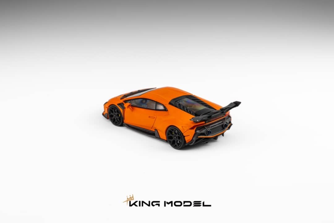 PO-$190 * KING MODEL * 1:64 LAMBORGHINI HURACAN DARWINPRO THE LILITH MATTE ORANGE