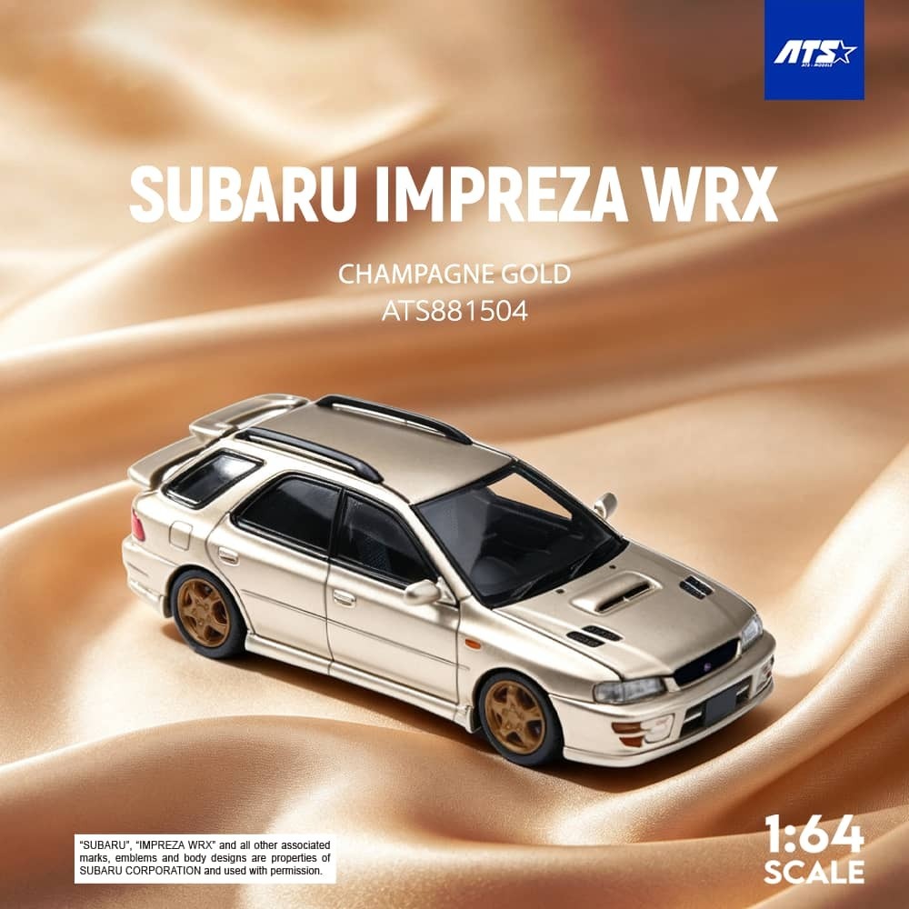 PO-$190 * ATS * 1:64 SUBARU IMPREZA WRX WAGON CHAMPAGNE