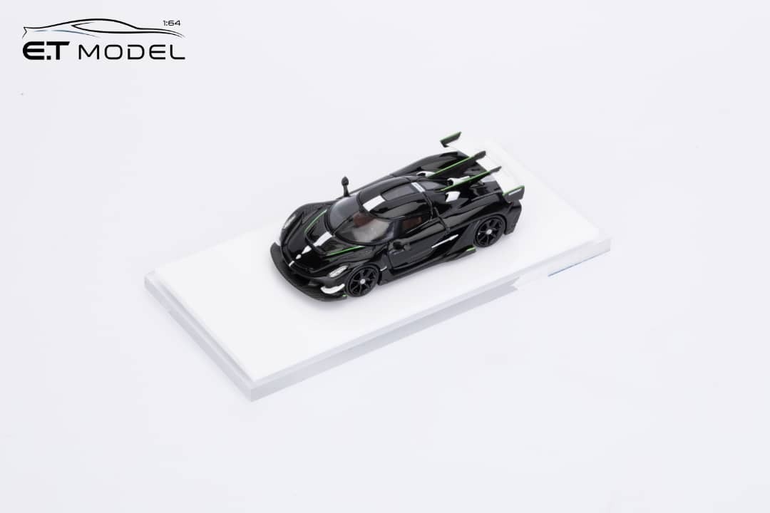 PO-$180 * ET MODEL * 1:64 KOENIGSEGG SADAIRS SPEAR PIANO BLACK