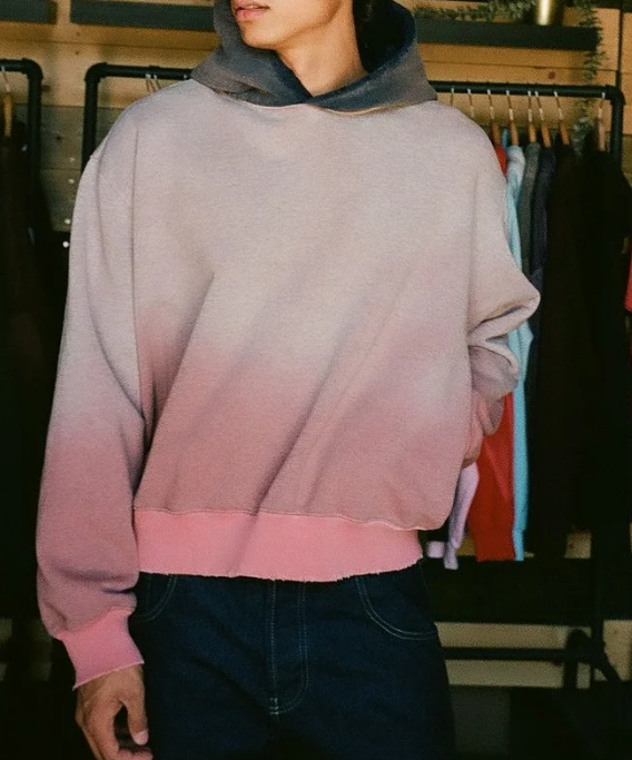 [現貨] MOOJIMOOJI CONTRAST HOODIE | MAUVE